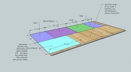 Braden Shoe Shelf Entryway Bench — step 1