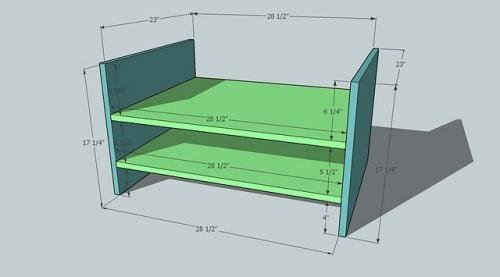 Braden Shoe Shelf Entryway Bench — step 2