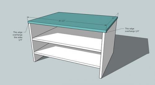 Braden Shoe Shelf Entryway Bench — step 3