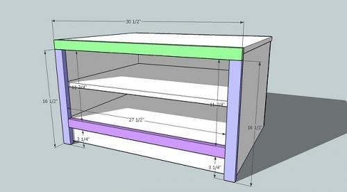 Braden Shoe Shelf Entryway Bench — step 6
