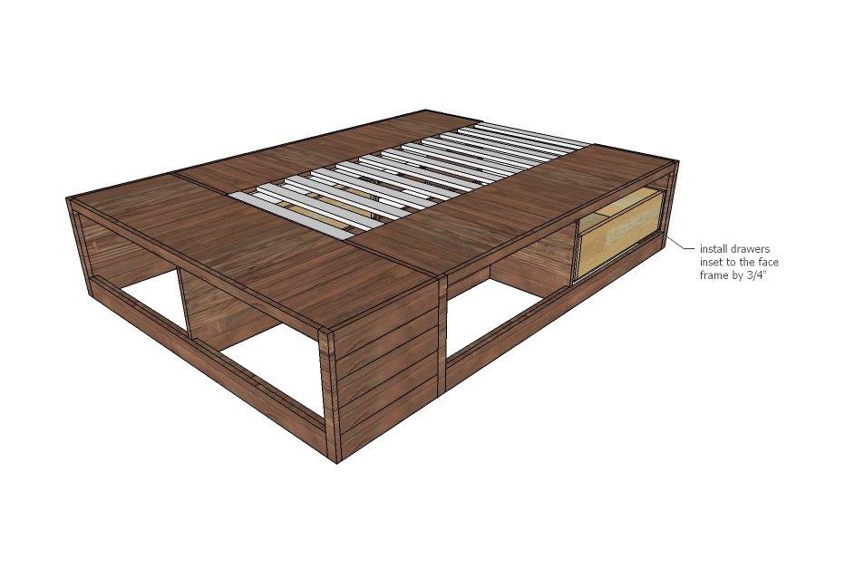 Brandy Scrap Wood Storage Bed with Drawers — step 9