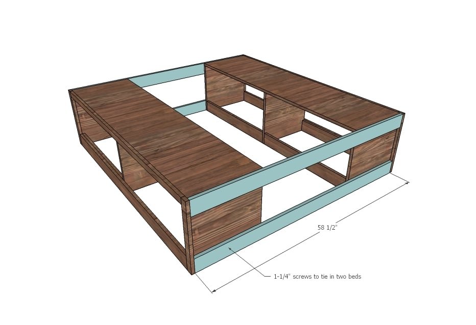 Brandy Scrap Wood Storage Bed with Drawers — step 6