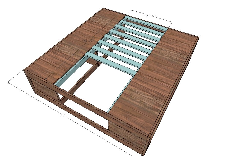 Brandy Scrap Wood Storage Bed with Drawers — step 7
