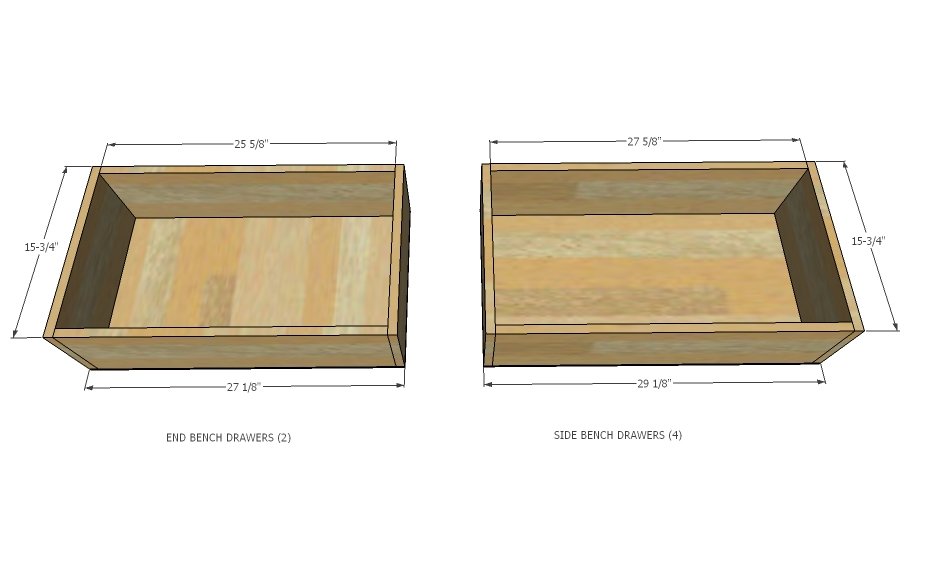 Brandy Scrap Wood Storage Bed with Drawers — step 8