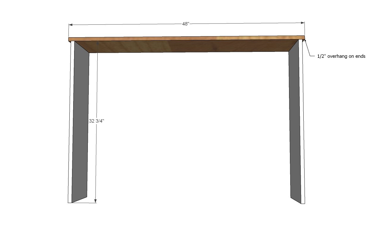Brookstone Desk Hutch — step 1