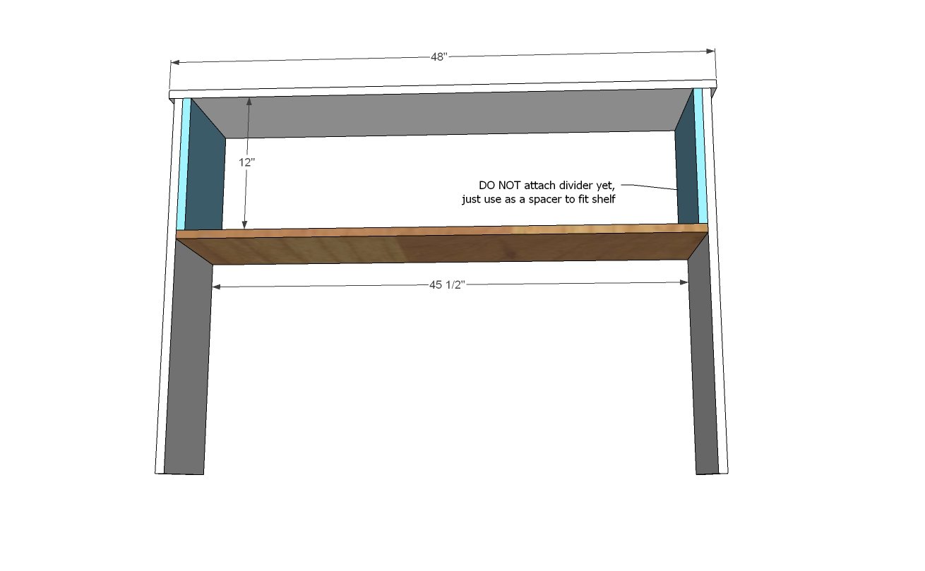Brookstone Desk Hutch — step 2