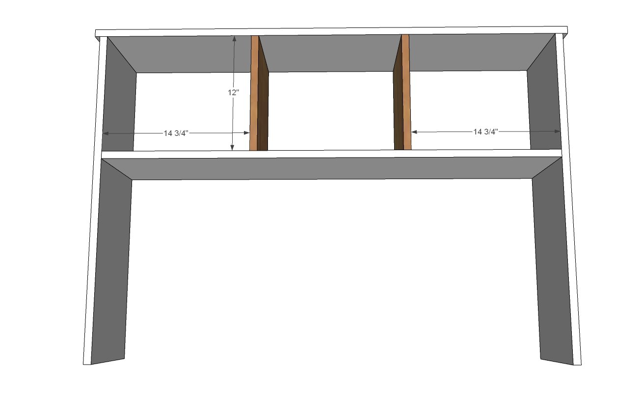 Brookstone Desk Hutch — step 3