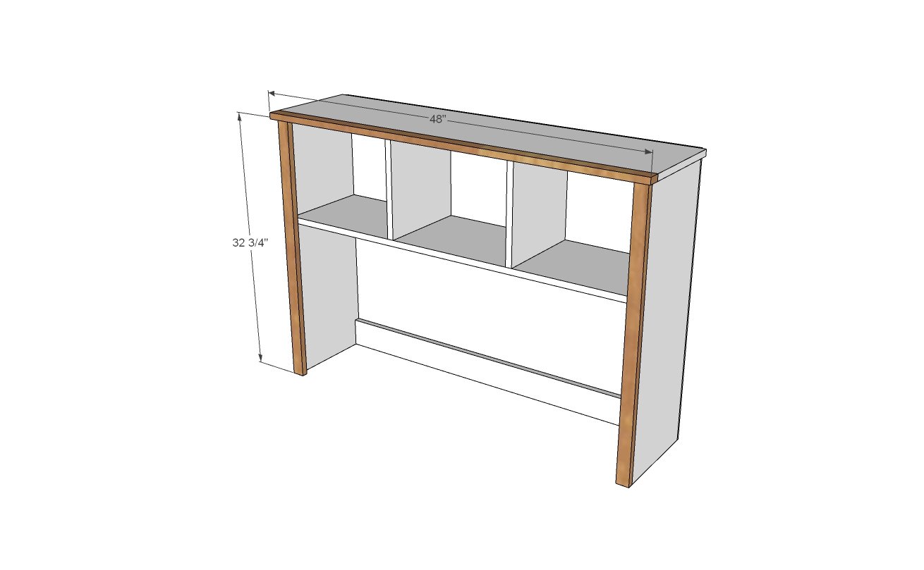 Brookstone Desk Hutch — step 6