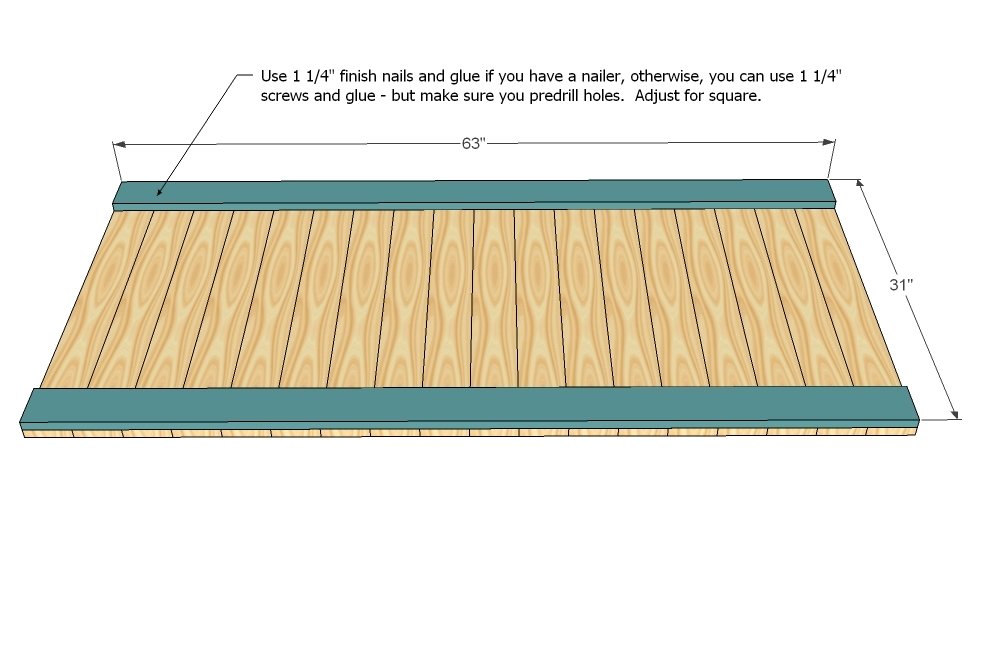 Brookstone Queen Headboard — step 1