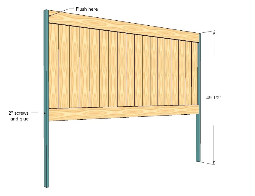 Brookstone Queen Headboard — step 2