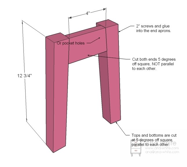 Build the Bitty Bench — step 2