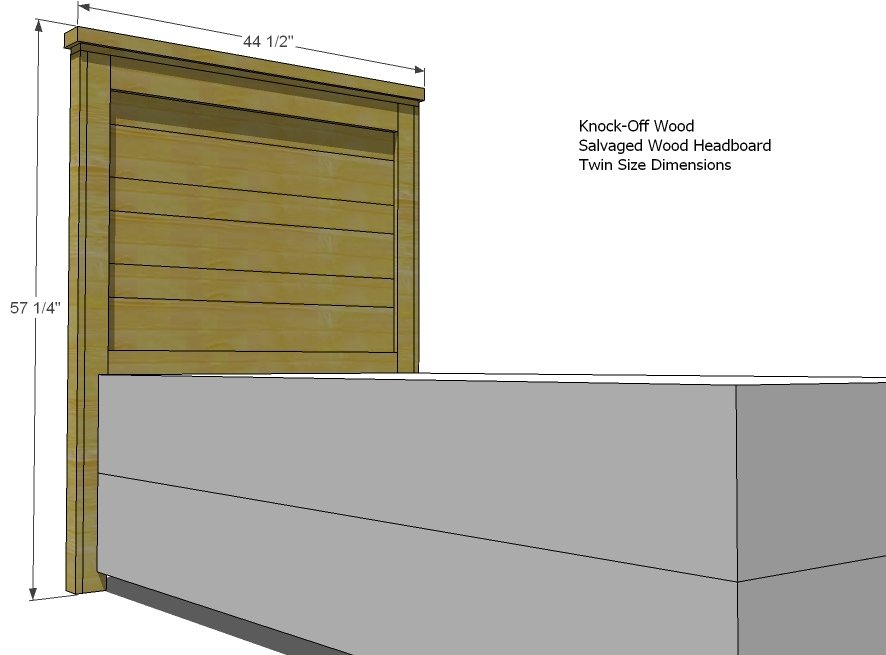 Build a Reclaimed Wood Headboard, Full and Twin Modifications — step 1