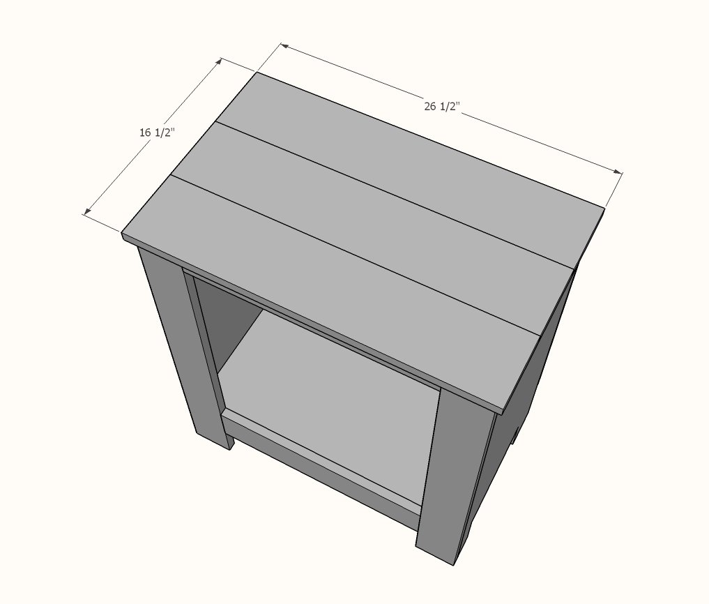 Cabinet Style Farmhouse Nightstand with Door — step 4