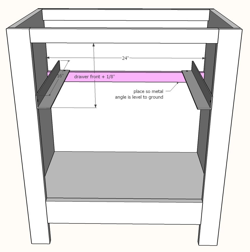 Cabinet Style Farmhouse Nightstand with Drawer — step 5