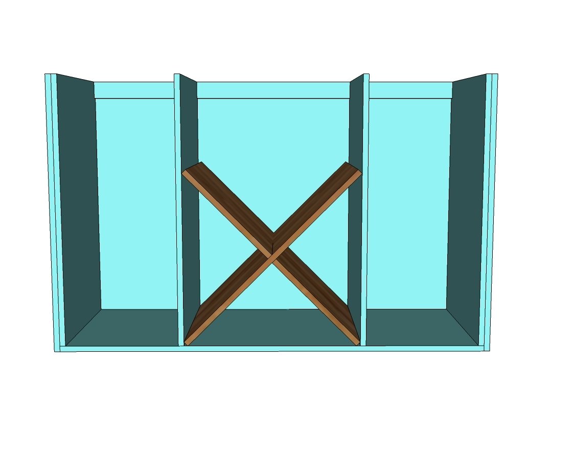 Cabinet Style Kitchen Island with Wine Grid — step 7
