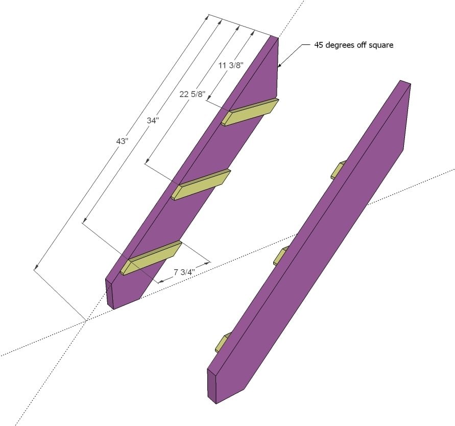 Camp Loft Bed with Stair, Junior Height — step 7
