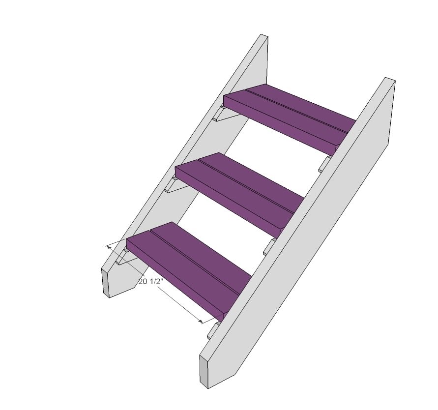 Camp Loft Bed with Stair, Junior Height — step 8