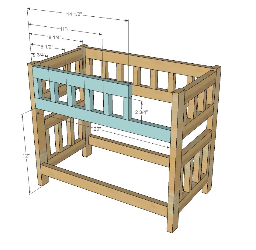 Camp Style Bunk Beds for American Girl or 18 Dolls — step 5