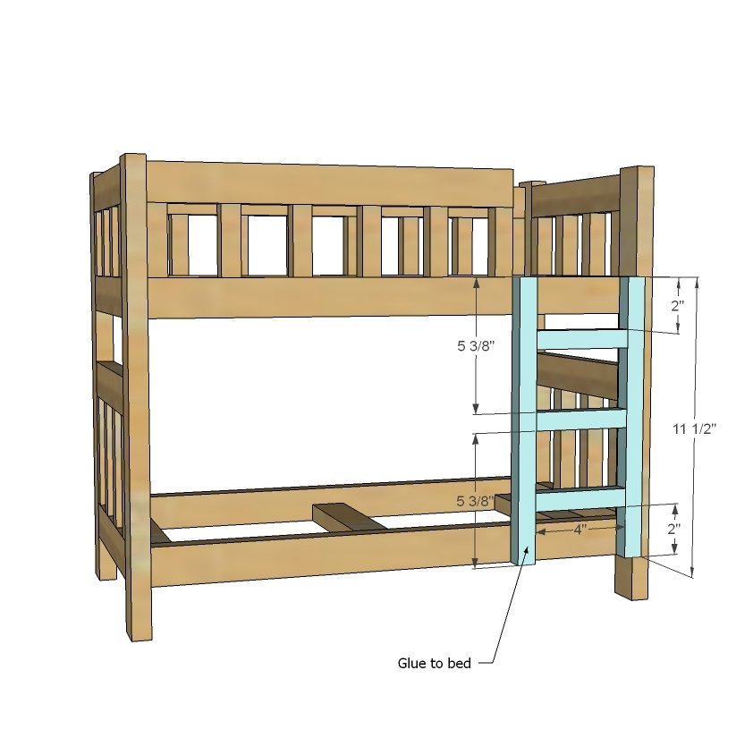 Camp Style Bunk Beds for American Girl or 18 Dolls — step 7