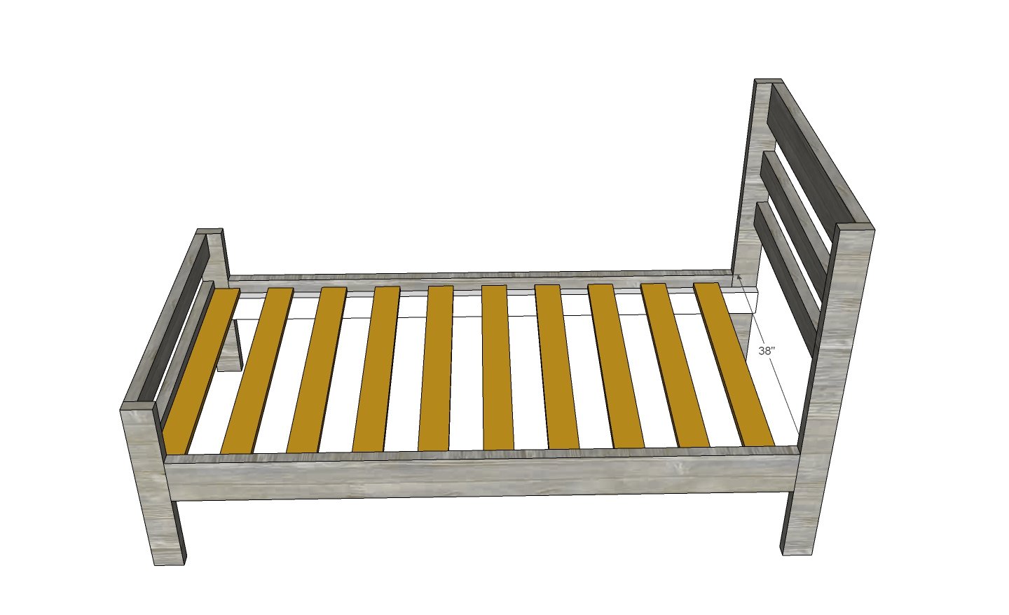 Camp Twin Bed Frame [Fits under the Camp Loft Bed] — step 4