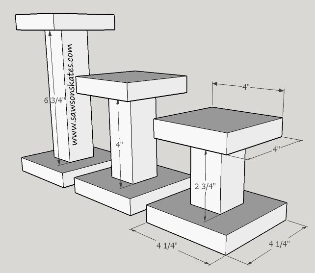 Candle Holders dimension diagram 1