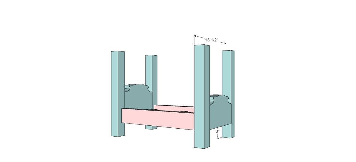 Canopy Doll Bed for American Girls 18" Dolls — step 5