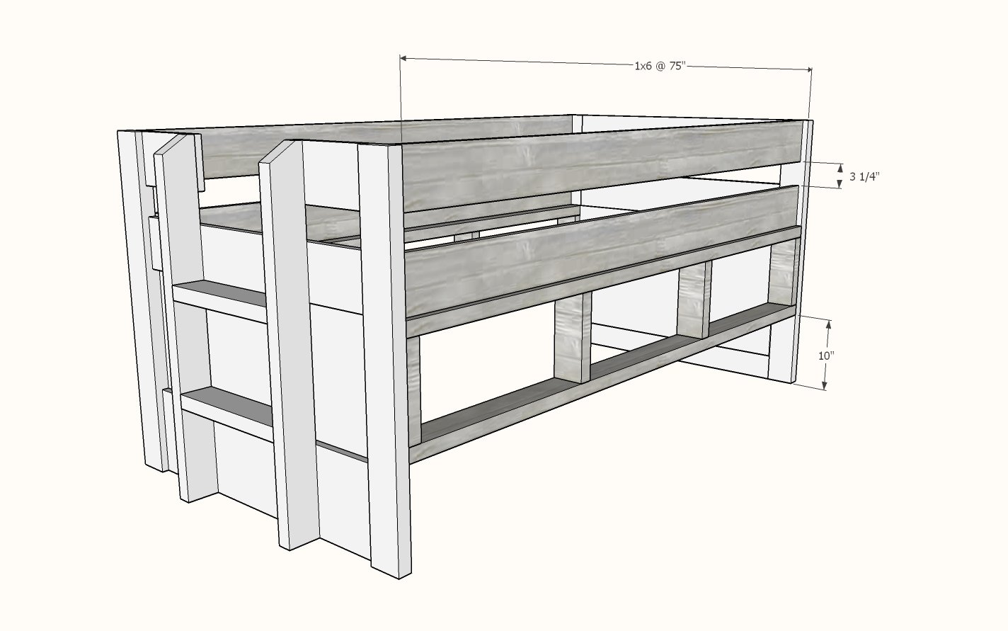 Captains Bed with Trundle Bed — step 6