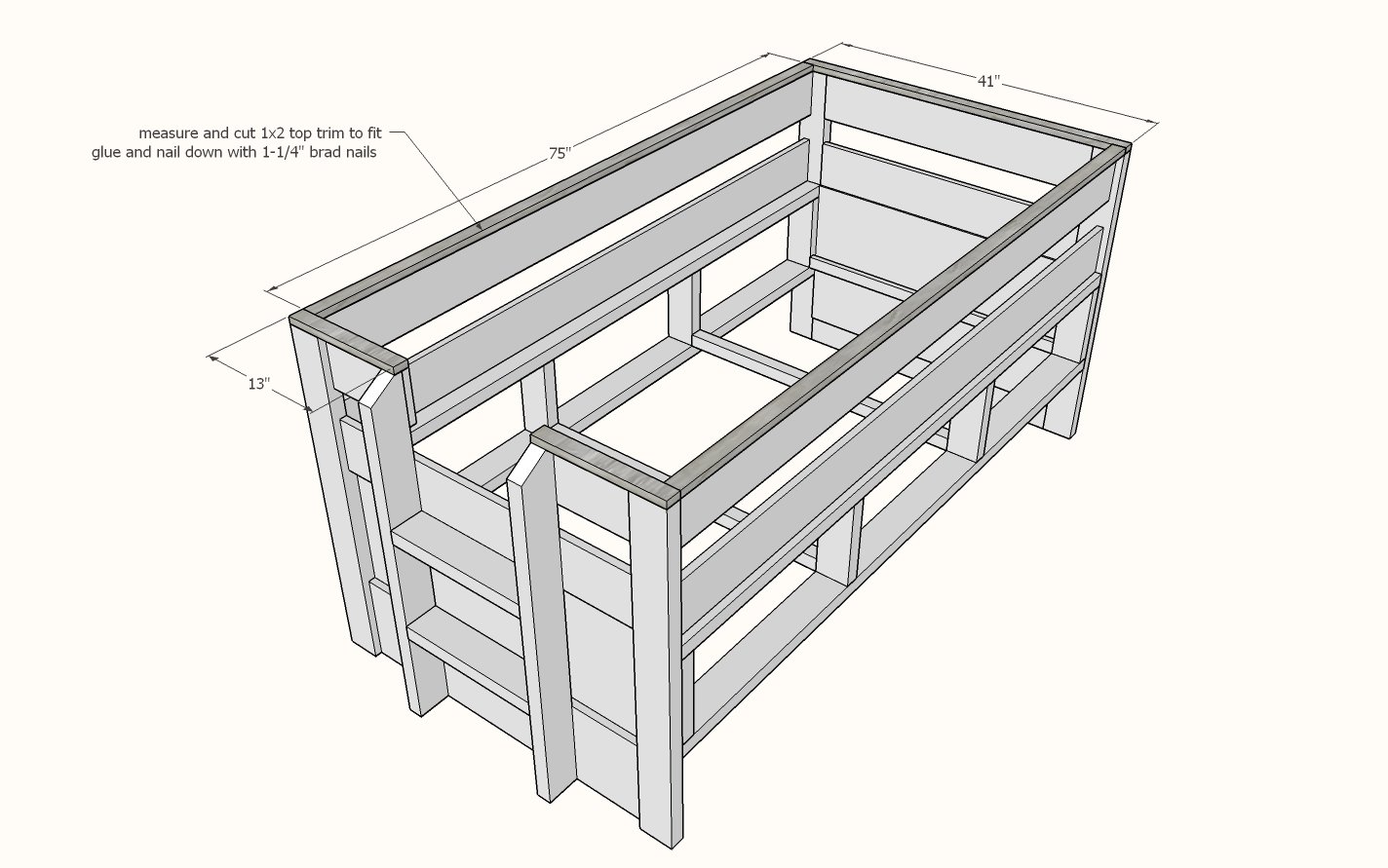 Captains Bed with Trundle Bed — step 8