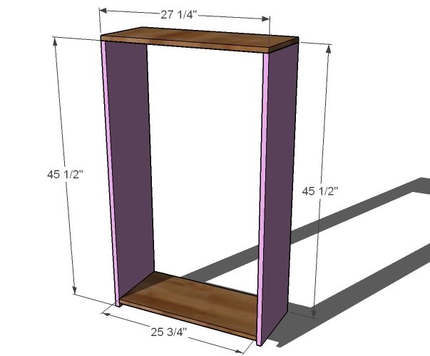Cara Bookcase — step 1