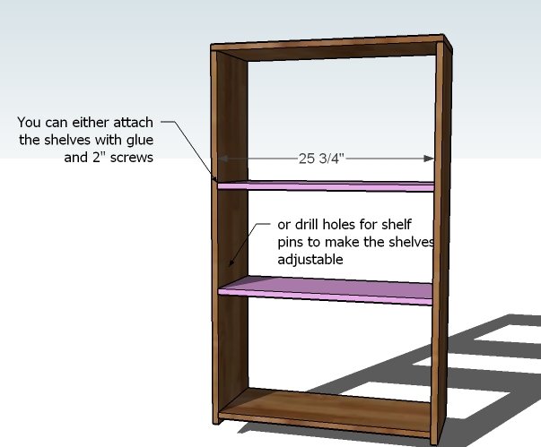 Cara Bookcase — step 2