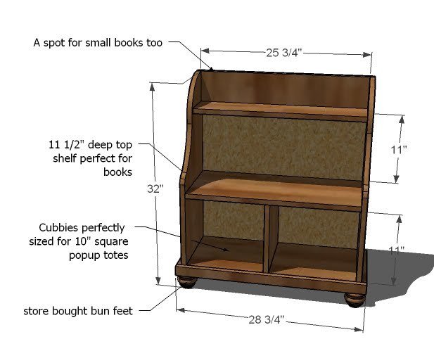 Cara Storage Console dimension diagram 1