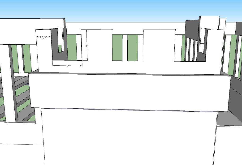Castle Loft Bed with Stairs and Slide — step 24