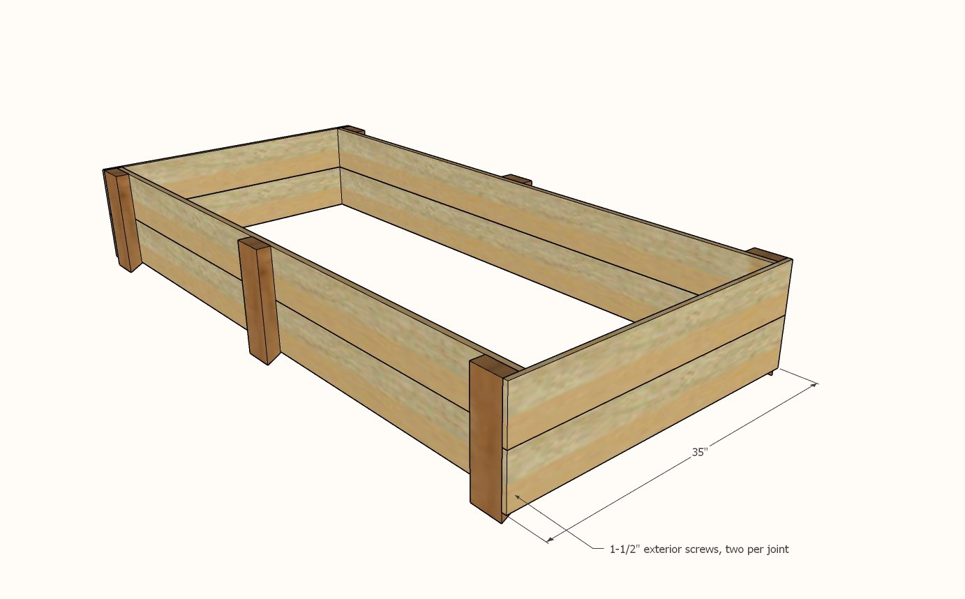 Cedar Fence Picket Raised Garden Beds — step 2