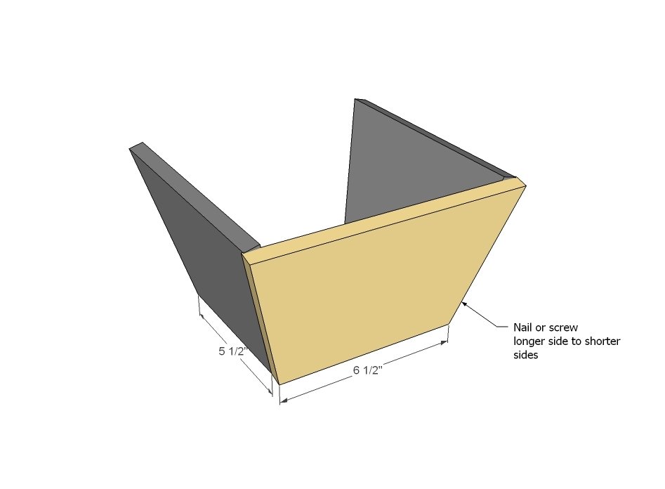 Cedar Fence Picket Tapered Planter — step 1