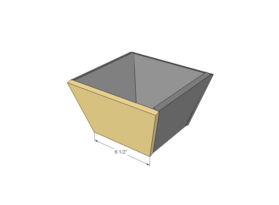 Cedar Fence Picket Tapered Planter — step 2