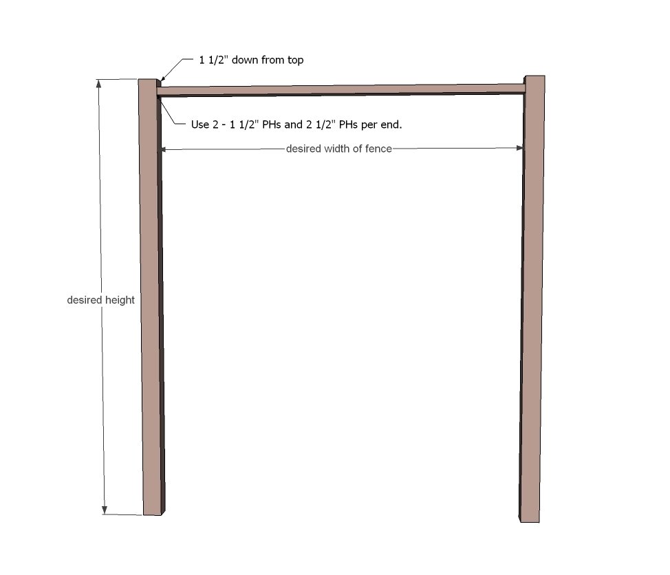 Cedar Fence — step 1