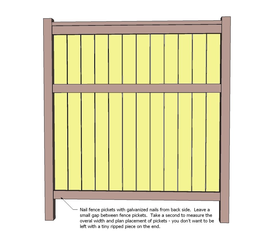 Cedar Fence — step 4