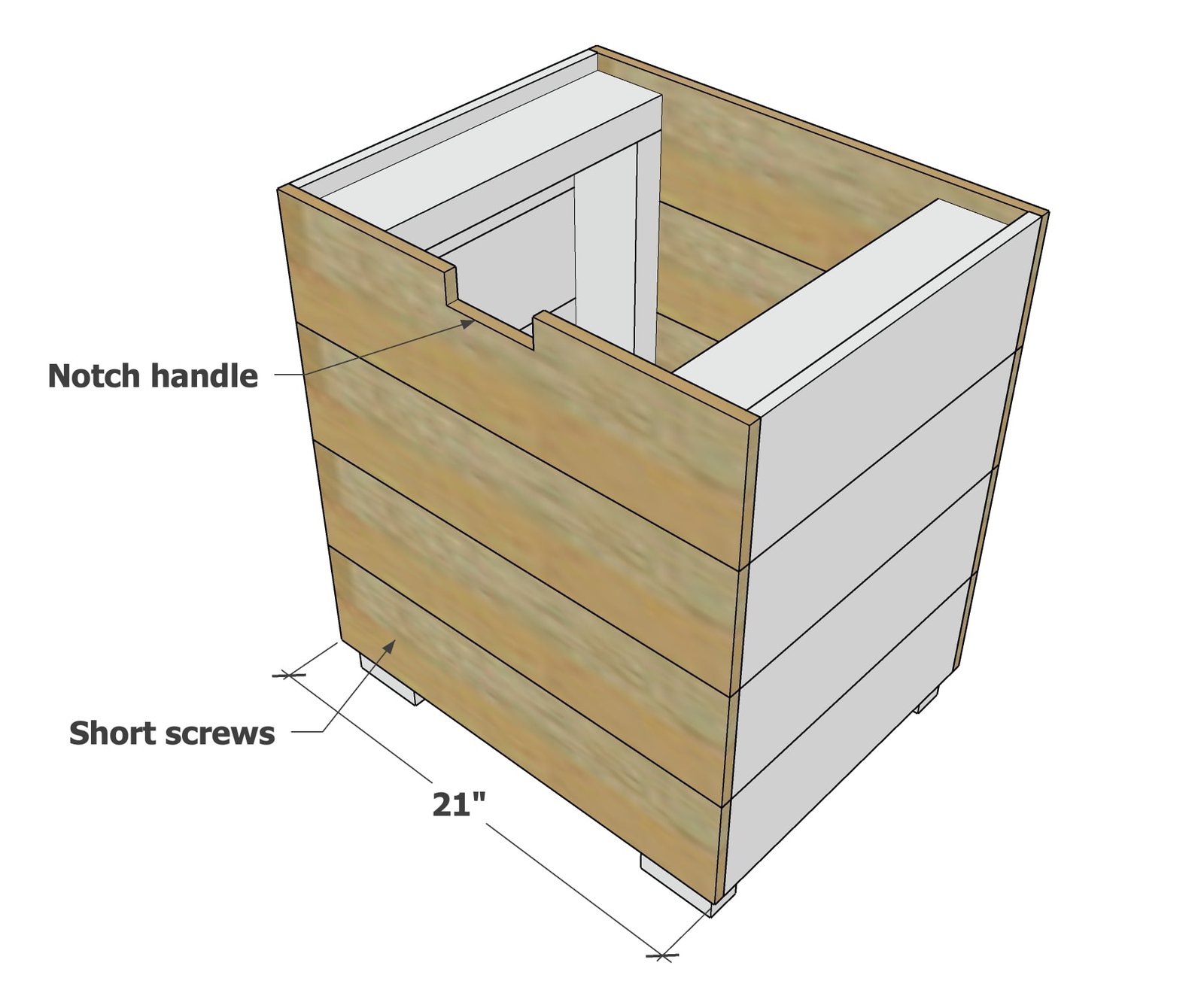 Cedar Propane Tank Cover Table — step 3