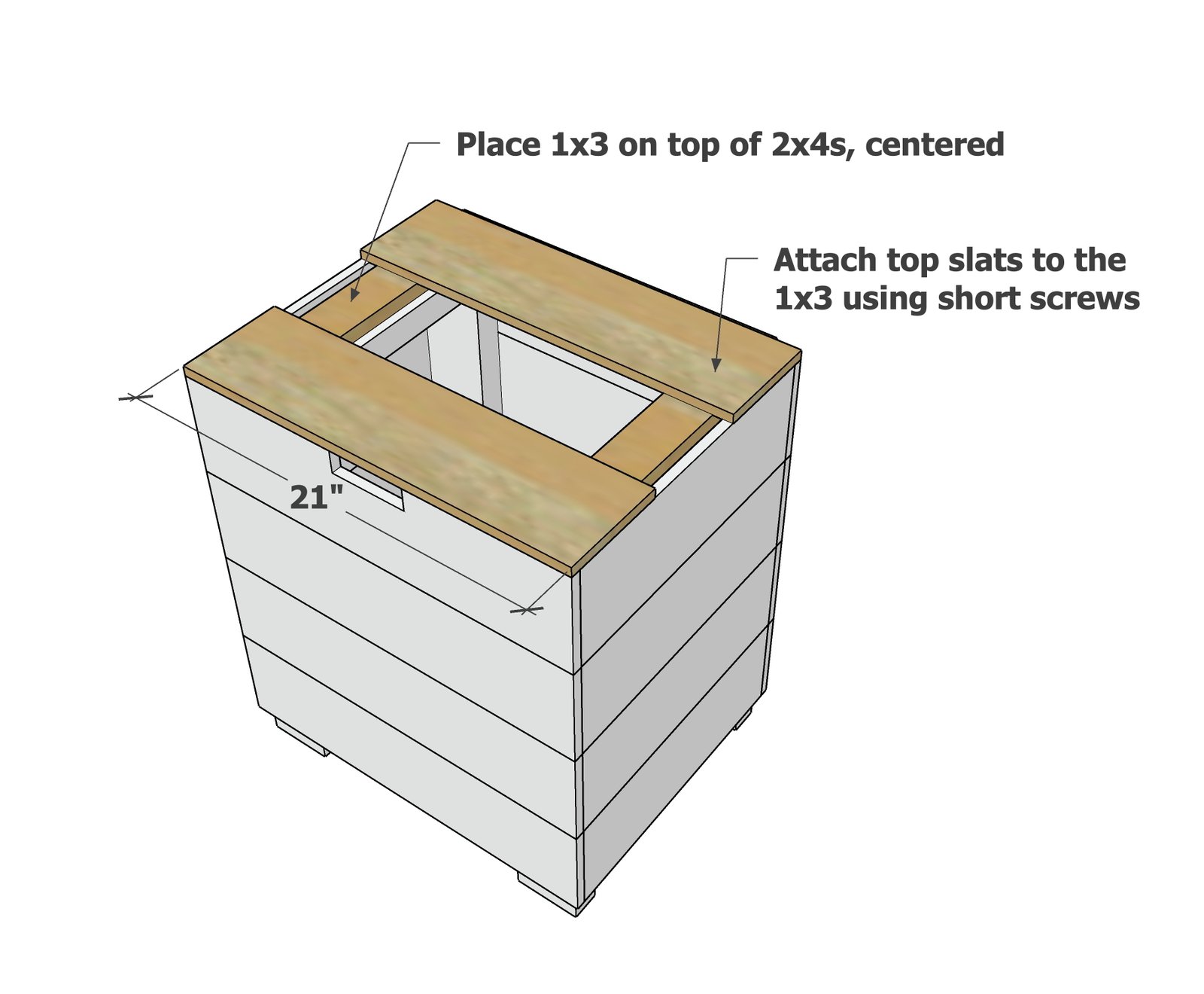 Cedar Propane Tank Cover Table — step 4