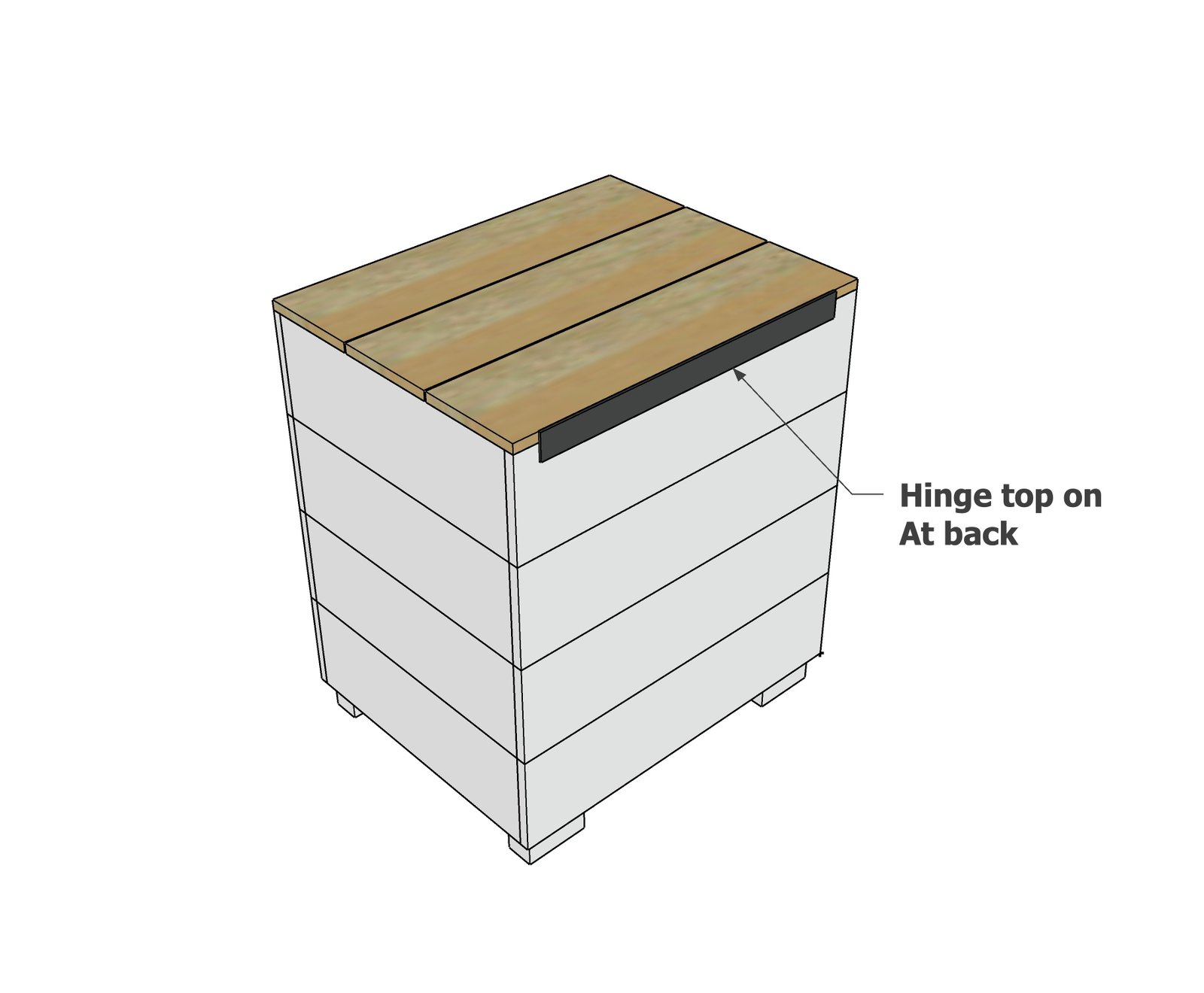 Cedar Propane Tank Cover Table — step 6