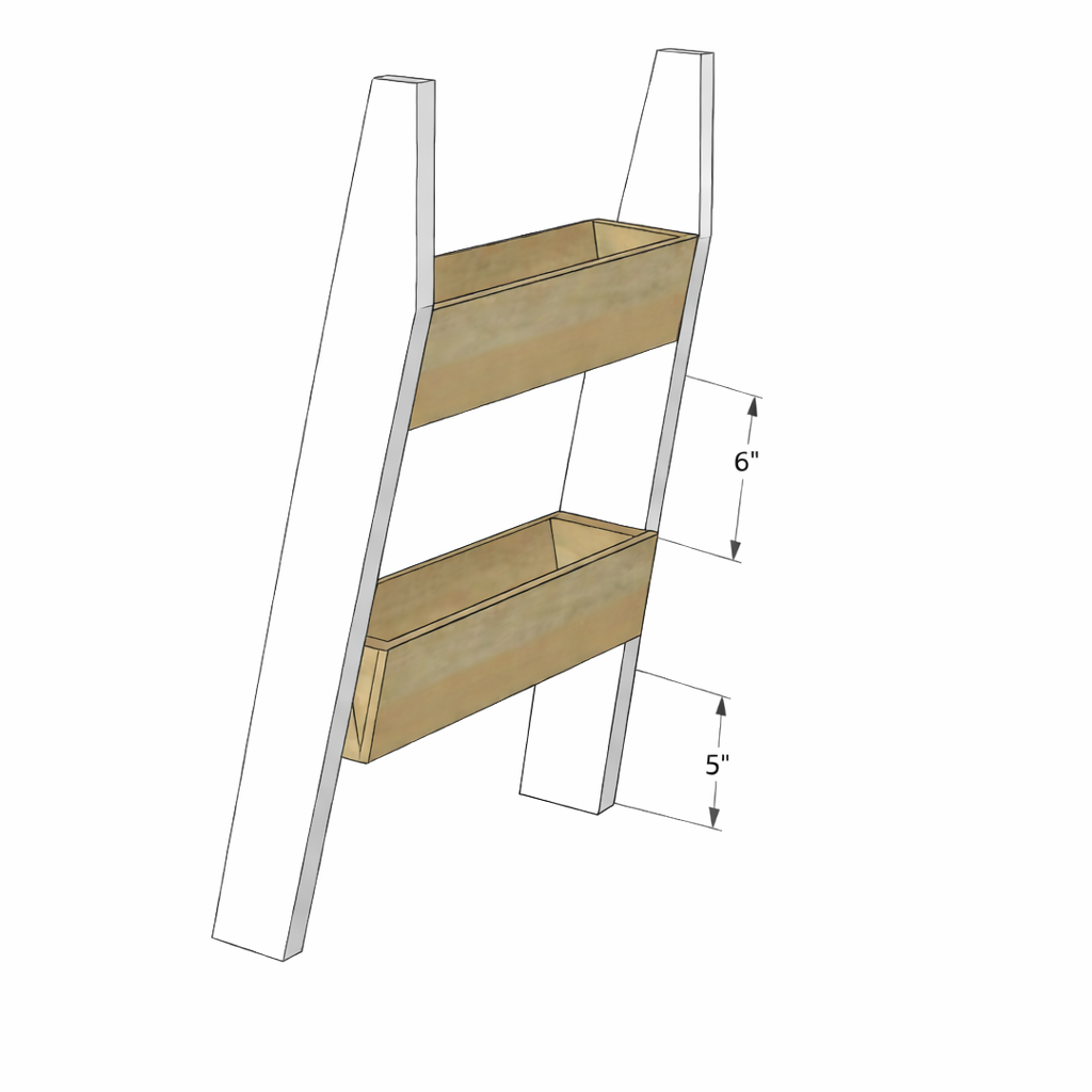 Cedar Two-Tier Ladder Planter — step 4