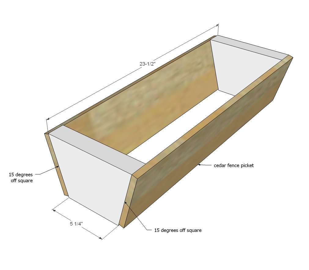 Cedar Vertical Tiered Ladder Garden Planter — step 1