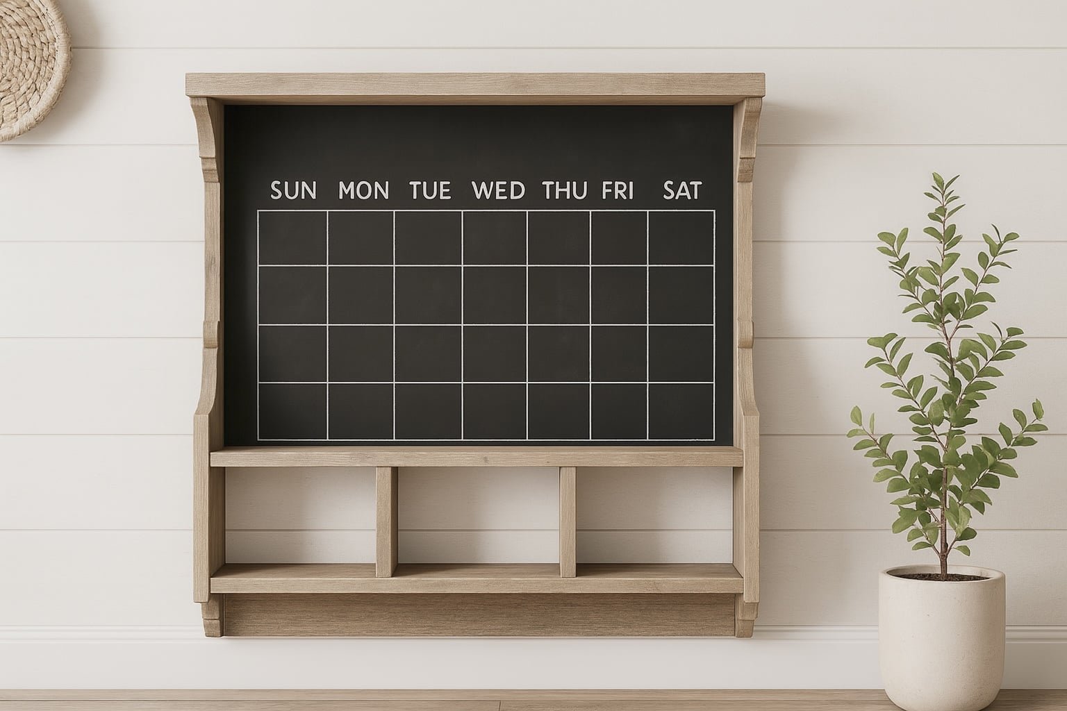 Chalkboard Cubby Shelf