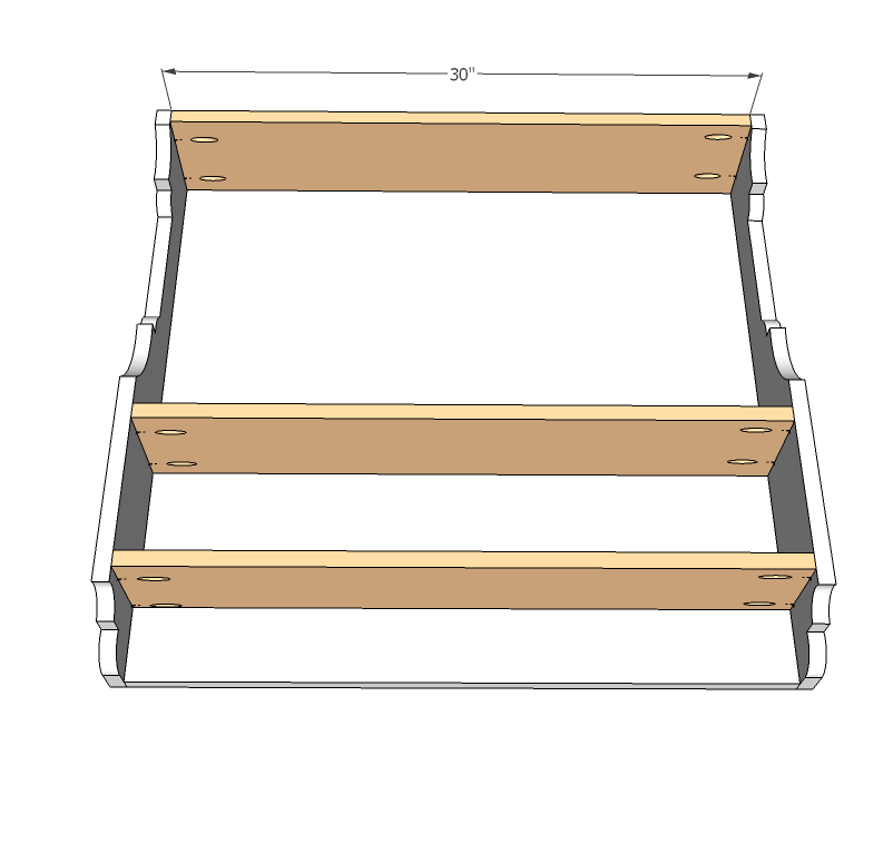 Chalkboard Cubby Shelf — step 3