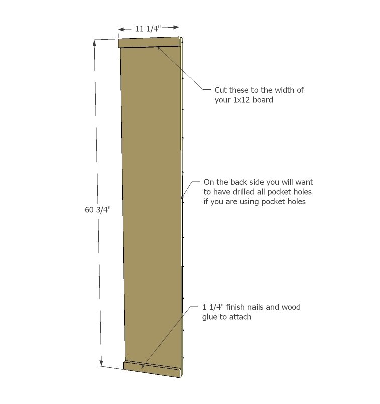 Channing Bookcase — step 1
