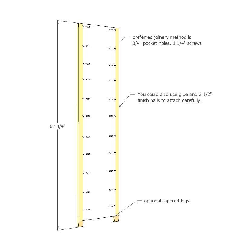 Channing Bookcase — step 2