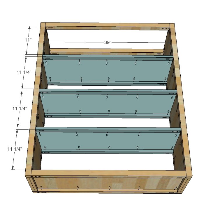 Chelsea Bunk Bed System Desk or Bookshelf Supports — step 6