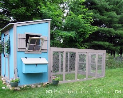 Chicken Coop Run for Shed Coop