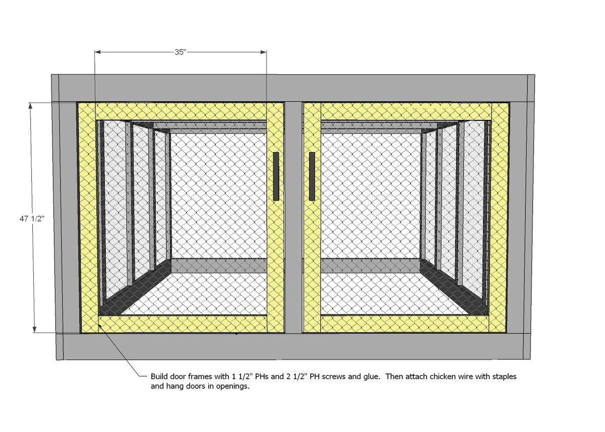 Chicken Coop Run for Shed Coop — step 5