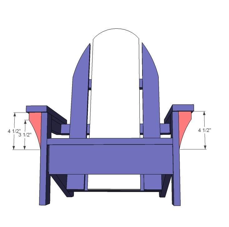 Child Sized Surf Board Adirondack Chair — step 9